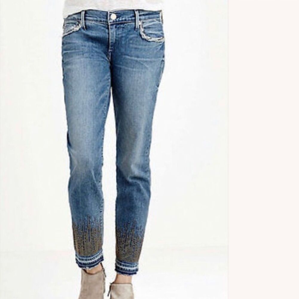 True Religion Cora Mid Rise Straight Crop Jean - 25